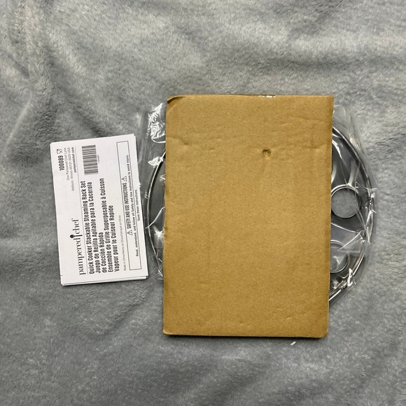 Pampered Chef Quick Cook Stackable Steaming Rack Set 100089 Stainless Steel - Picture 4 of 4